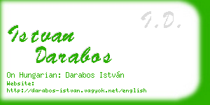 istvan darabos business card