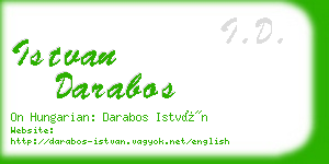 istvan darabos business card